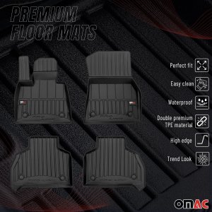 BMW X7 Floor Mat - Omac - Proline Premium TPE - Black - '19-'25